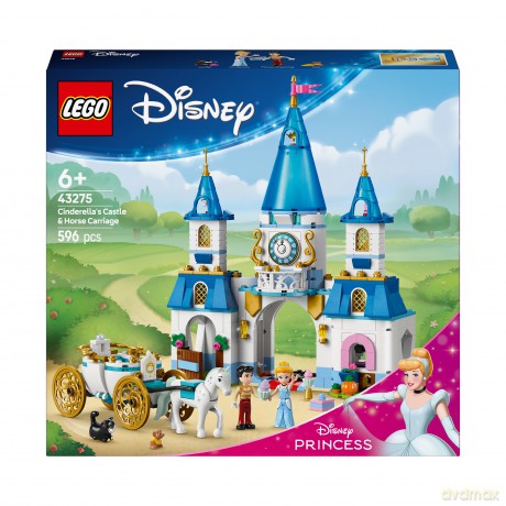 LEGO Disney Princess Zamek Kopciuszka i kareta (43275) [KLOCKI]