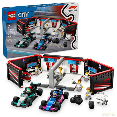 LEGO City F1 Garaż i bolidy Mercedes - AMG i Alpine (60444) [KLOCKI]