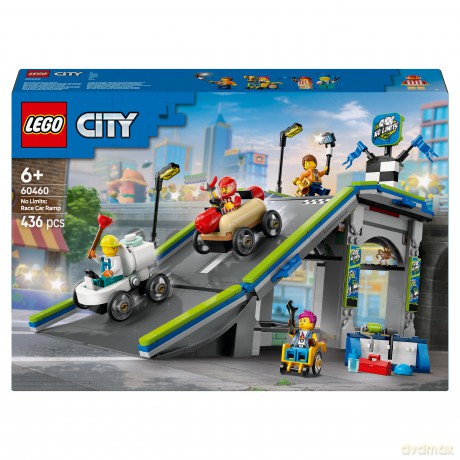 LEGO City Bez granic: tor z rampami dla wyścigówek (60460) [KLOCKI]