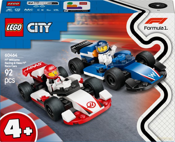 LEGO City F1 Bolidy Williams Racing i Haas F1 (60464) [KLOCKI]