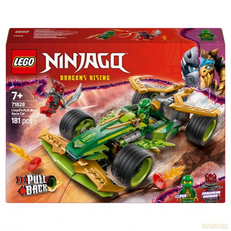 LEGO Ninjago Samochód wyścigowy Lloyda z napędem typu pull - back (71828) [KLOCKI]