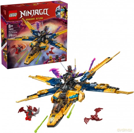 LEGO Ninjago Ras i burzowy superodrzutowiec Arina (71833) [KLOCKI]