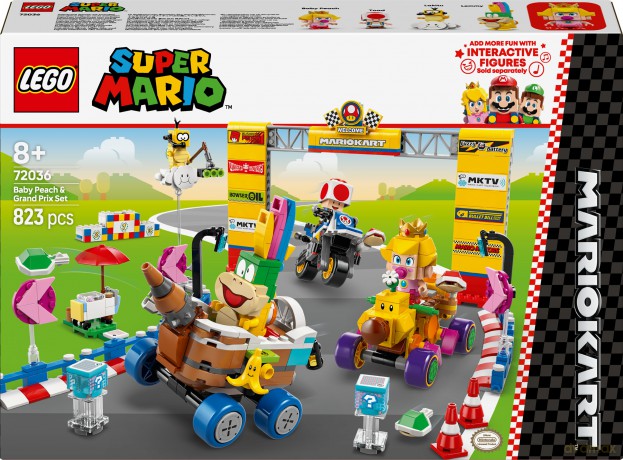 LEGO Super Mario Mario Kart - Zestaw Baby Peach i Grand Prix (72036) [KLOCKI]