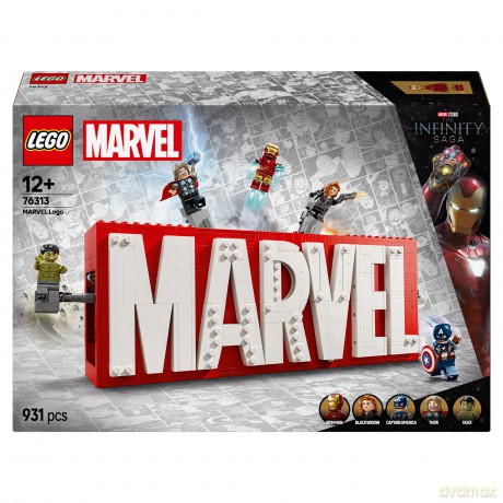 LEGO Super Heroes Logo MARVEL z minifigurkami (76313) [KLOCKI]