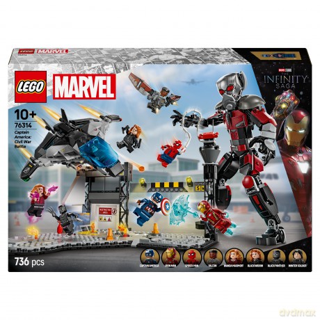 LEGO Super Heroes Kapitan Ameryka: Wojna bohaterów - bitwa (76314) [KLOCKI]