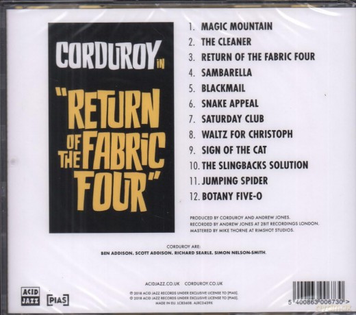 Corduroy: Return Of The Fabric Four [CD]