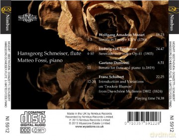 Hansgeorg Schmeiser: Schubert Variations on 'Trockne Blumen' [CD]