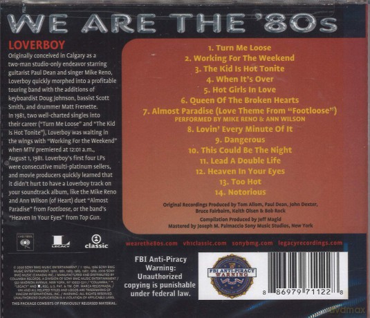 Loverboy: We Are the 80's [CD]