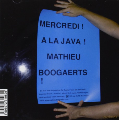 Mathieu Boogaerts: En Concert! a La Java [CD]