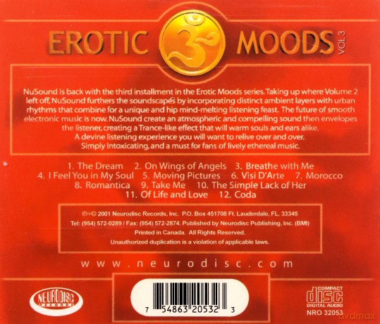 Nusound: Erotic Moods 3: Romantica [CD]