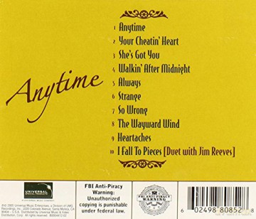 Patsy Cline: Anytime [CD]