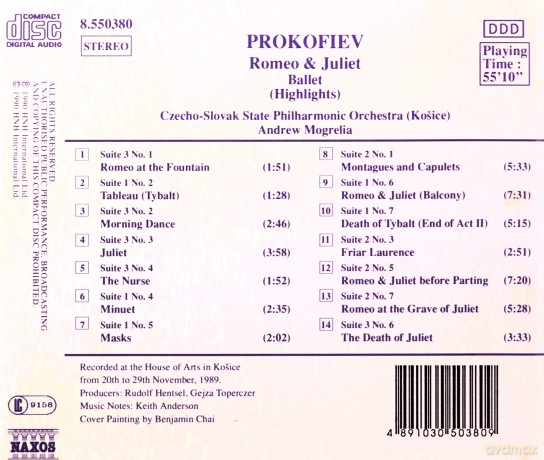 Prokofiev: Prokofiev/romeo and Juliet [CD]