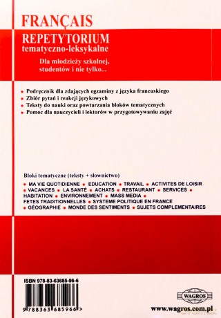 Francais. Repetytorium tem-leks. w.2013 [KSIĄŻKA]