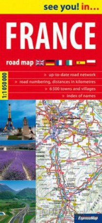 France road map 1:1 050 000 mapa drogowa [KSIĄŻKA]