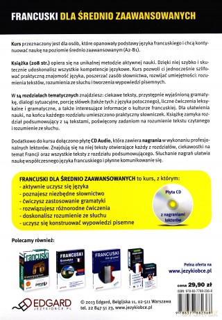 Francuski dla średnio zaawansowanych + CD [KSIĄŻKA]