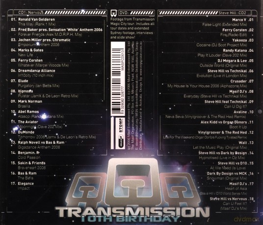 Transmission Trance Anthems 8 [2CD]+[DVD]