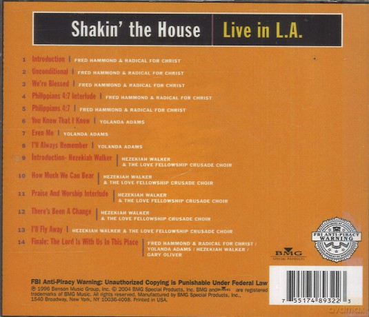 Shakin the House: Live in L.a. [CD]