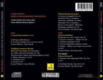 Zubin Mehta: Zubin Mehta Live in Front of the Grand Palace, Bangkok [2CD]