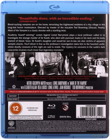 Mark Of The Vampire (Znak wampira) [Blu-Ray]