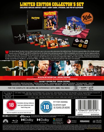 Pulp Fiction 30th Anniversary (Collector's Edition) [Blu-Ray 4K]+[Blu-Ray]