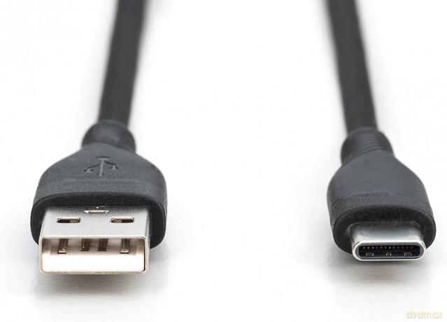 Kabel zasilający silikonowy USB-A - USB-C, USB 2.0 60W, 2m Czarny