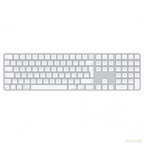 Klawiatura Magic Keyboard z Touch ID i polem numerycznym dla modeli Maca z czipem Apple - angielski (międzynarodowy) - białe klawisze