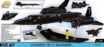 Klocki Samolot Lockheed SR-71 1374 elementów [KLOCKI]