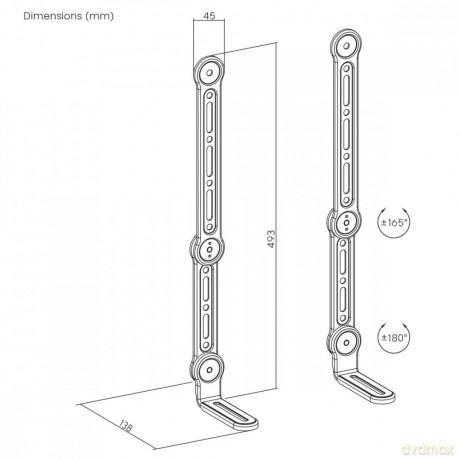 Uchwyt VESA na soundbar uniwersalny MC-334 15KG MAX [UCHWYT]