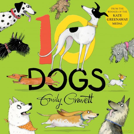 10 Dogs: A Funny Furry Counting Book - Emily Gravett [KSIĄŻKA]