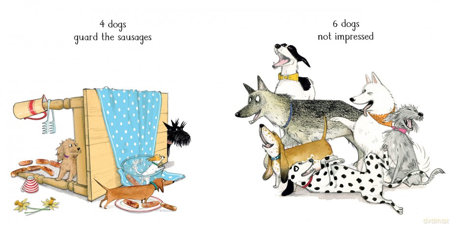 10 Dogs: A Funny Furry Counting Book - Emily Gravett [KSIĄŻKA]