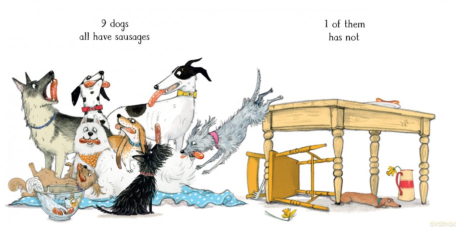 10 Dogs: A Funny Furry Counting Book - Emily Gravett [KSIĄŻKA]