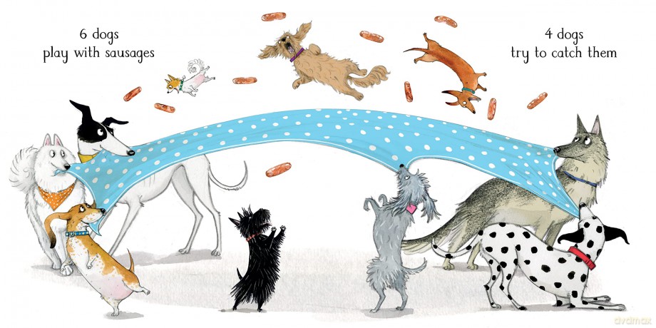 10 Dogs: A Funny Furry Counting Book - Emily Gravett [KSIĄŻKA]
