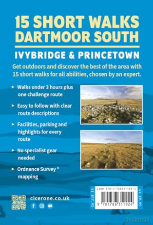15 Short Walks on Dartmoor South - Ivybridge and Princetown - Steve Davison [KSIĄŻKA]