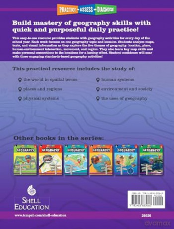 180 Days of Geography for Fifth Grade: Practice, Assess, Diagnose (180 Days of Practice) - Kristin Kemp [KSIĄŻKA]
