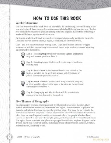 180 Days of Geography for Fifth Grade: Practice, Assess, Diagnose (180 Days of Practice) - Kristin Kemp [KSIĄŻKA]