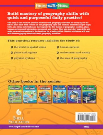 180 Days of Geography for First Grade: Practice, Assess, Diagnose (180 Days of Practice) - Rane Anderson [KSIĄŻKA]