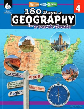 180 Days of Geography for Fourth Grade: Practice, Assess, Diagnose (180 Days of Practice) - Chuck Aracich [KSIĄŻKA]