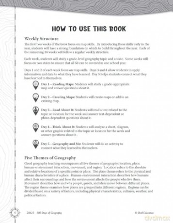 180 Days of Geography for Fourth Grade: Practice, Assess, Diagnose (180 Days of Practice) - Chuck Aracich [KSIĄŻKA]