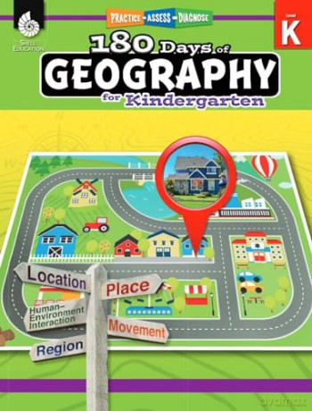 180 Days of Geography for Kindergarten: Practice, Assess, Diagnose (180 Days of Practice) - Jessica Hathaway [KSIĄŻKA]