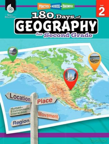 180 Days of Geography for Second Grade: Practice, Assess, Diagnose (180 Days of Practice) - Melissa Callaghan [KSIĄŻKA]