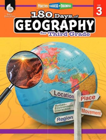 180 Days of Geography for Third Grade: Practice, Assess, Diagnose (180 Days of Practice) - Saskia Lacey [KSIĄŻKA]