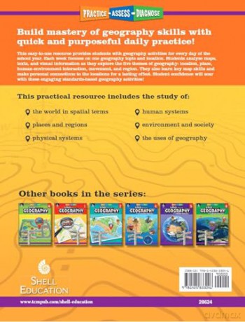 180 Days of Geography for Third Grade: Practice, Assess, Diagnose (180 Days of Practice) - Saskia Lacey [KSIĄŻKA]