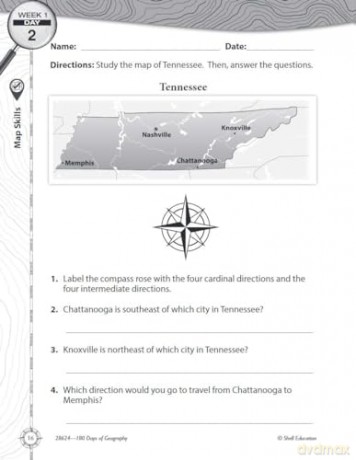 180 Days of Geography for Third Grade: Practice, Assess, Diagnose (180 Days of Practice) - Saskia Lacey [KSIĄŻKA]