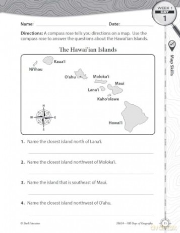 180 Days of Geography for Third Grade: Practice, Assess, Diagnose (180 Days of Practice) - Saskia Lacey [KSIĄŻKA]