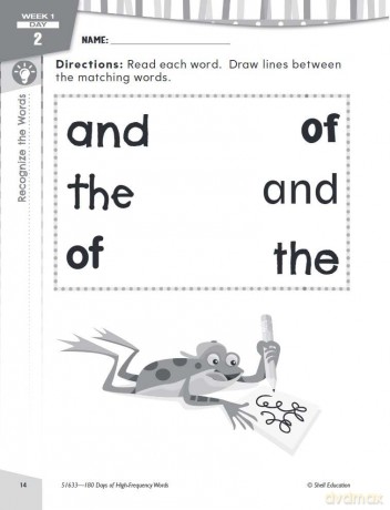 180 Days of High-Frequency Words for Kindergarten: Practice, Assess, Diagnose (180 Days of Practice) - Jesse Hathaway [KSIĄŻKA]