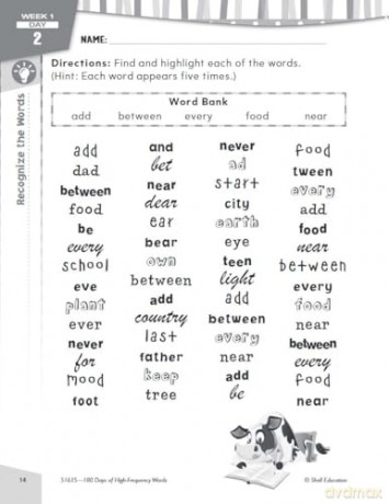 180 Days of High-Frequency Words for Second Grade: Practice, Assess, Diagnose (180 Days of Practice) - Adair Solomon [KSIĄŻKA]