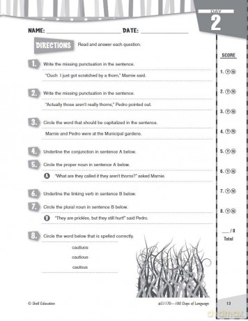 180 Days of Language for Fifth Grade: Practice, Assess, Diagnose (180 Days of Practice) - Suzanne I. Barchers [KSIĄŻKA]