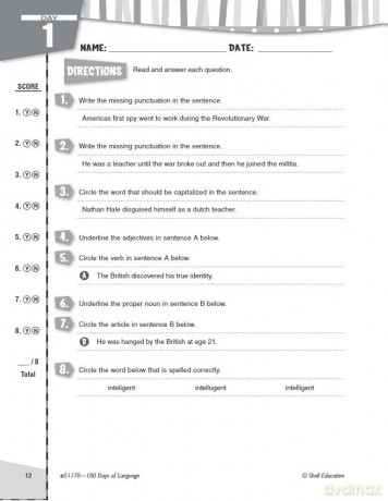 180 Days of Language for Fifth Grade: Practice, Assess, Diagnose (180 Days of Practice) - Suzanne I. Barchers [KSIĄŻKA]