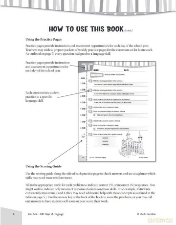 180 Days of Language for Fifth Grade: Practice, Assess, Diagnose (180 Days of Practice) - Suzanne I. Barchers [KSIĄŻKA]
