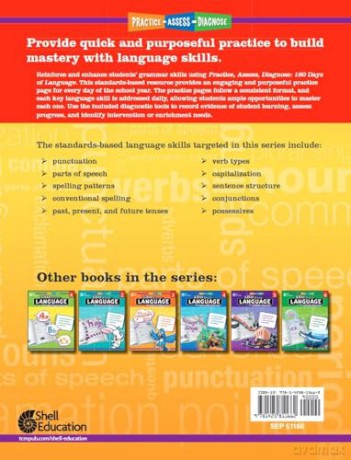 180 Days of Language for First Grade: Practice, Assess, Diagnose (180 Days of Practice) - Christine Dugan [KSIĄŻKA]